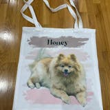 Custom Pet Portrait Tote Bag