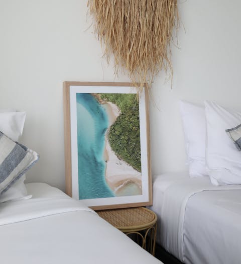 Echo beach portrait Print