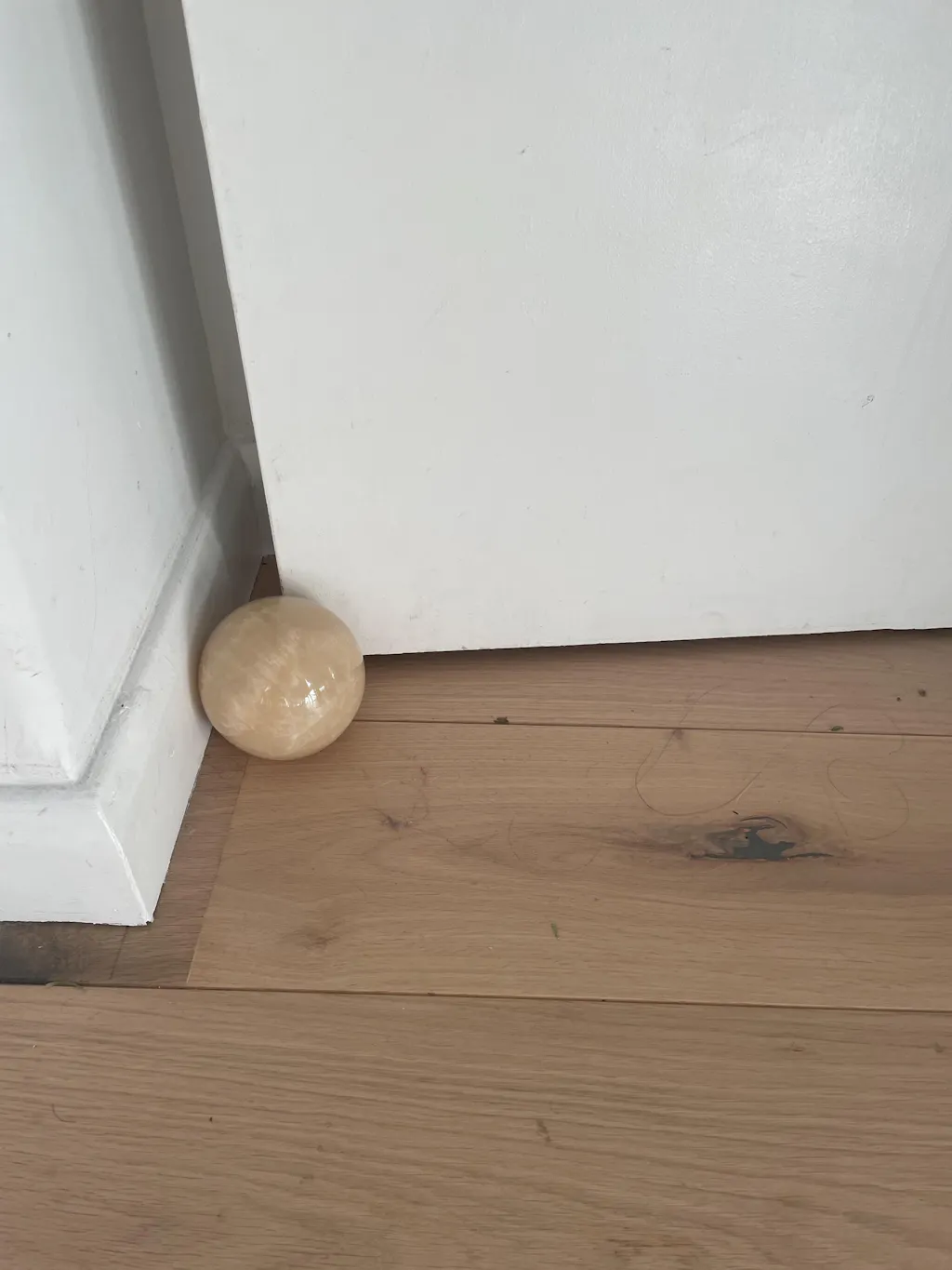 Handcrafted Marble floor door stop - Onyx