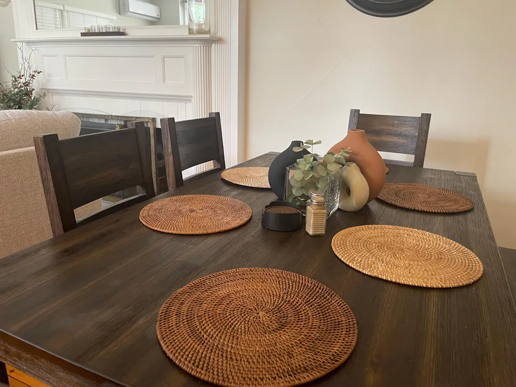 Round Rattan Coaster - Natural