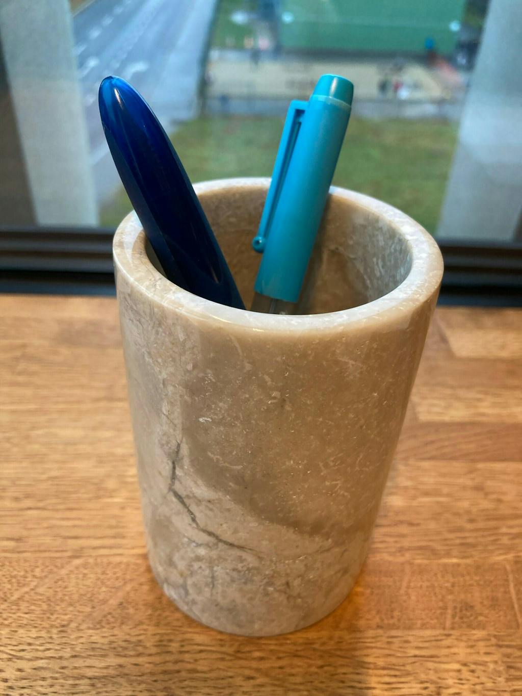 Marble Toothbrush Holder - Beige