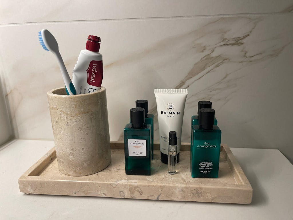 Rectangular Marble Styling Tray Handcrafted