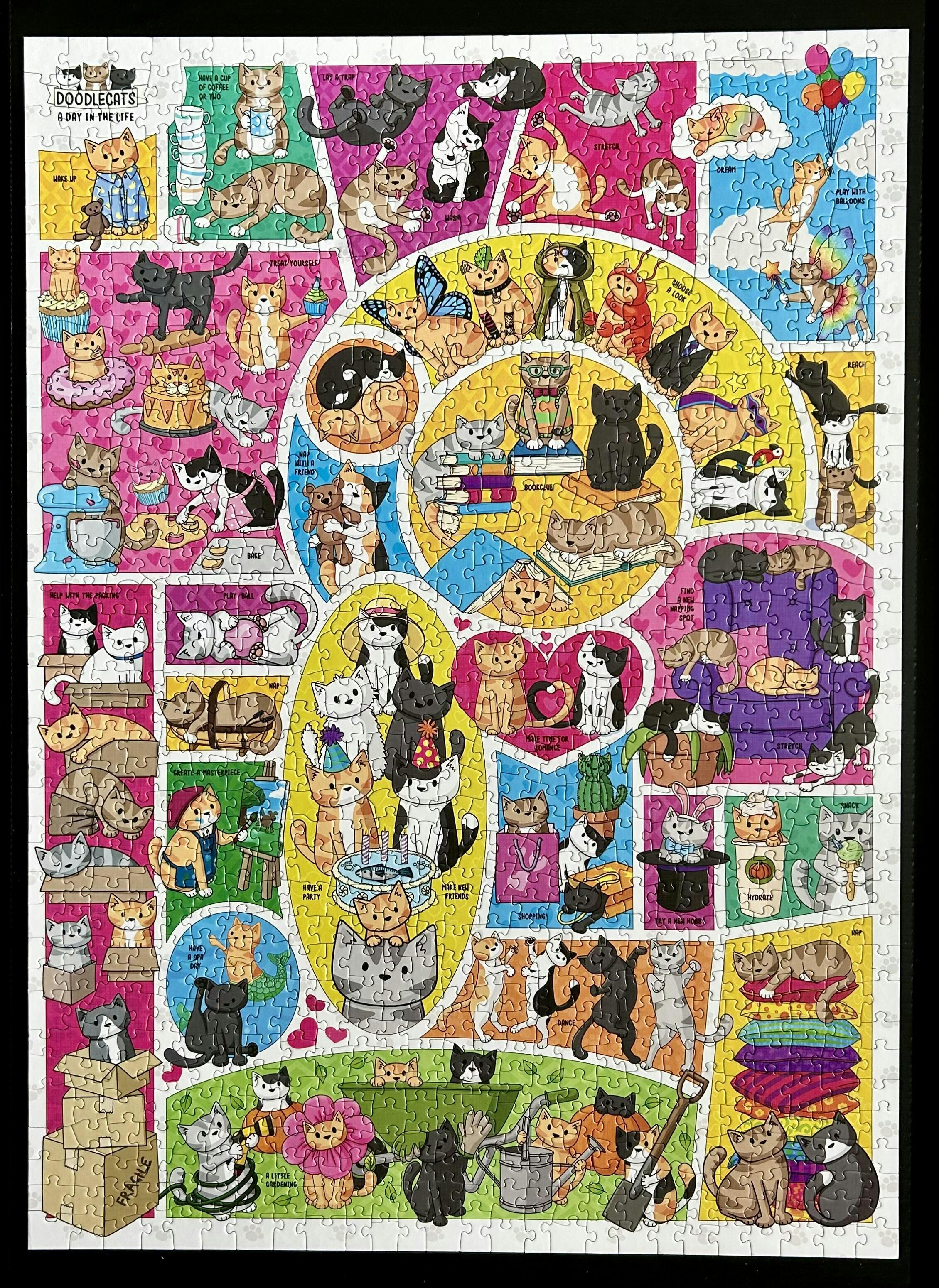 Doodlecats 1000 piece jigsaw| 40126 |Cobble Hill Puzzles Official