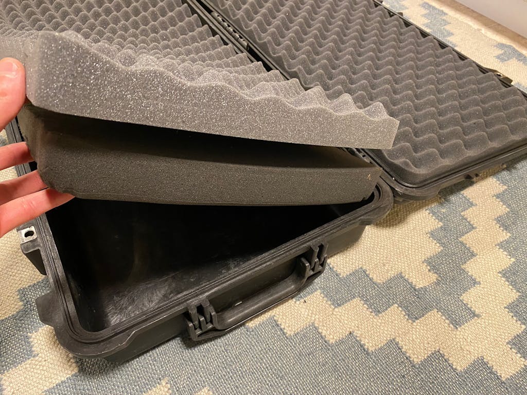 Pelican Case 1750 Replacement Convoluted Foam Inserts (2 Pieces