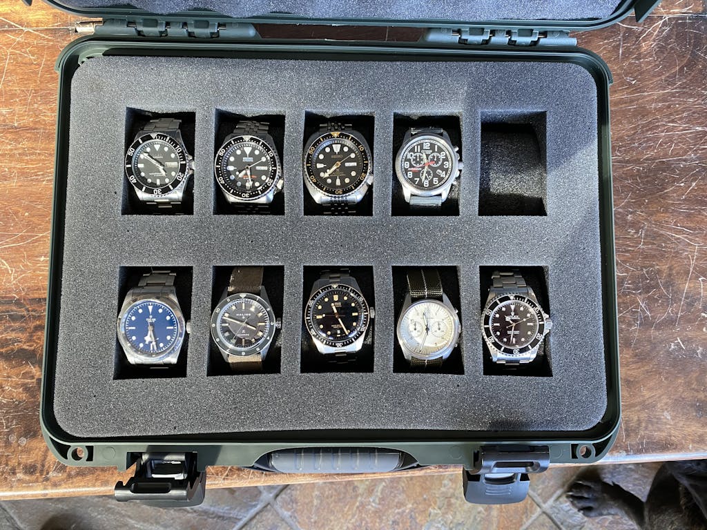 apache 3800 watch case foam cutting guide directions diagram