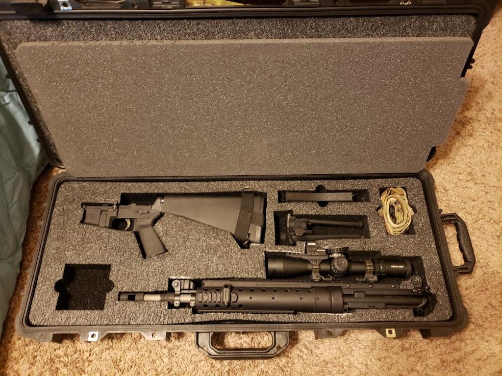 MK12 SPR Rifle Foam Insert for Pelican case 1700 (Polyethylene) — Cobra