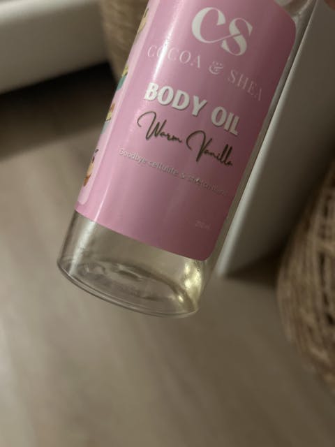 warm vanilla body oil