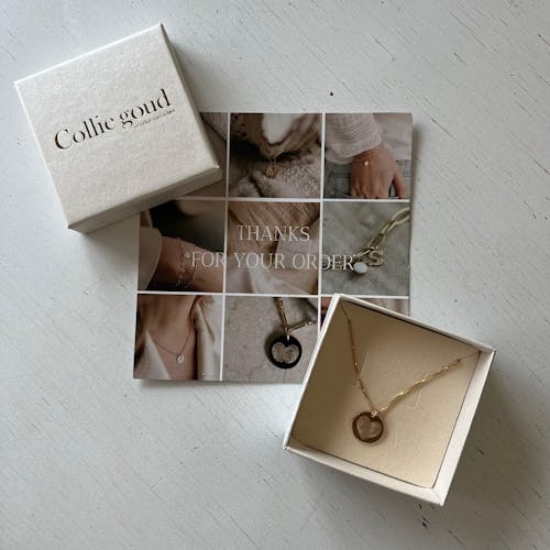 Chique box ketting Goud