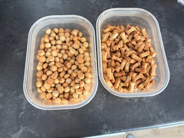 Mini Knochen (2 cm) Backmatte + Schaber (Set)