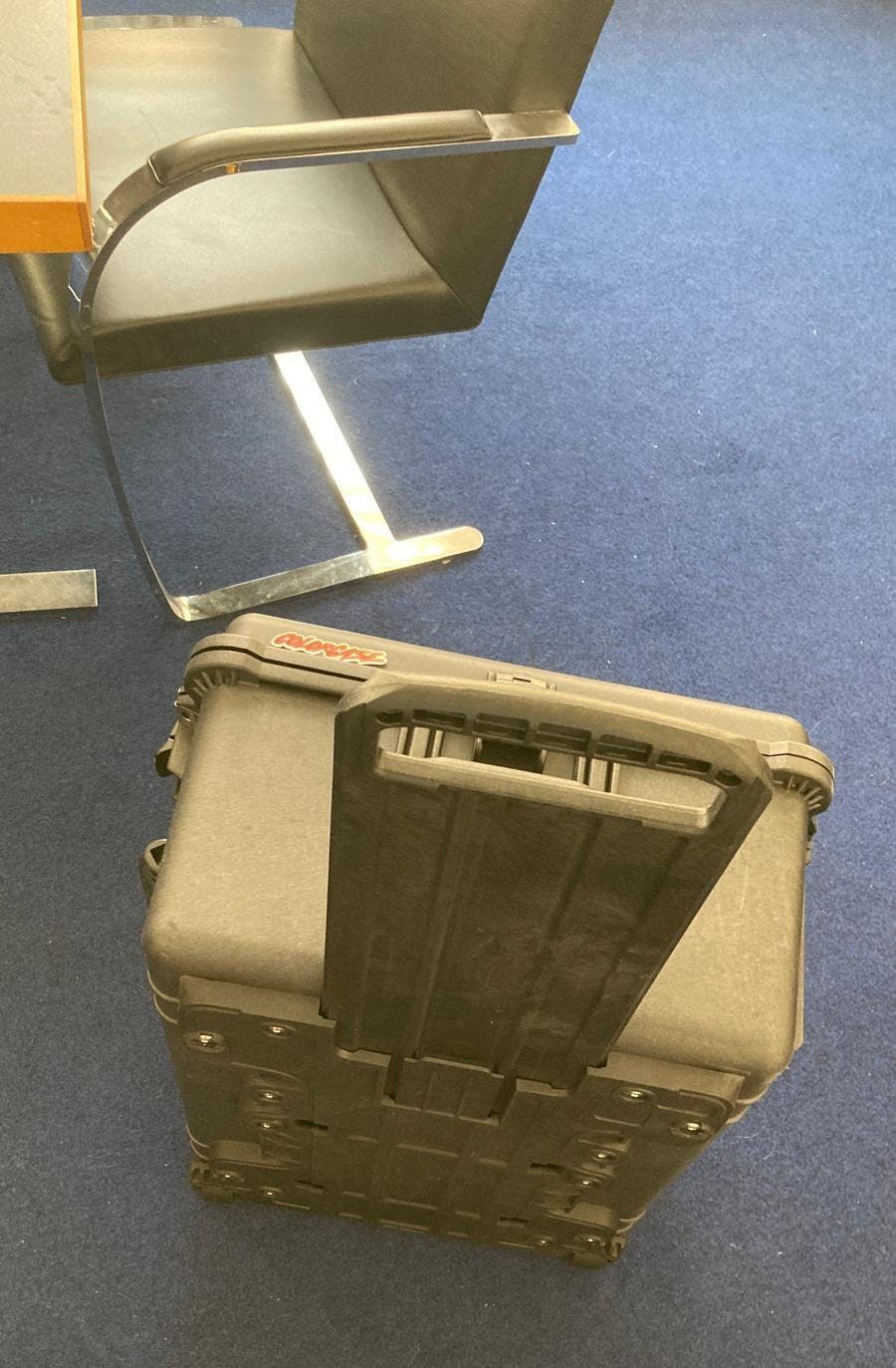 Pelican 1610 / 1620 Back Plate. Trolley Kit - With Wheels - ColorCase