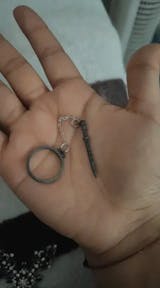 Gothic Dark Crossing Swords Ring – Creative Chain Tassel Skeleton Ring for Women, Vintage Antique Silver Style