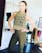 Combat Iron® “SQUATS, DEADLIFTS AND FREEDOM” Ladies Crop Top | OD Green