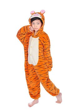 Combinaison Pyjama Tigre Orange
