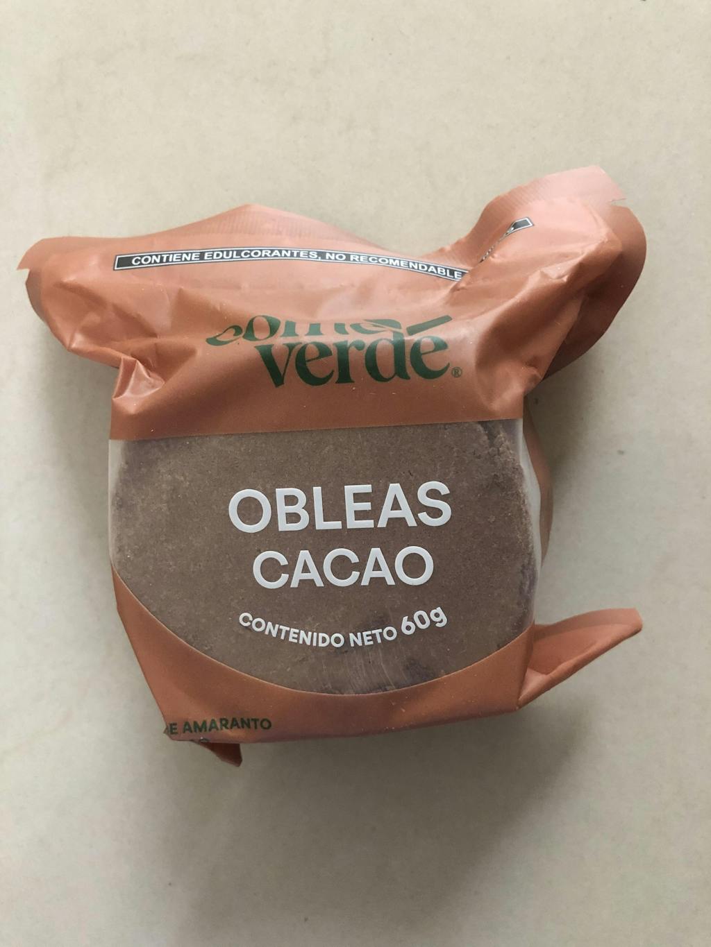 6x OBLEAS CACAO 60g