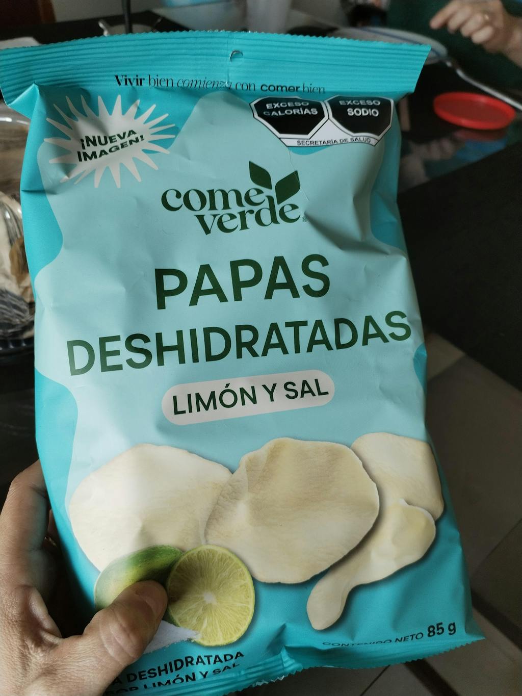 6x PAPAS DESHIDRATADAS LIMÓN Y SAL 85g