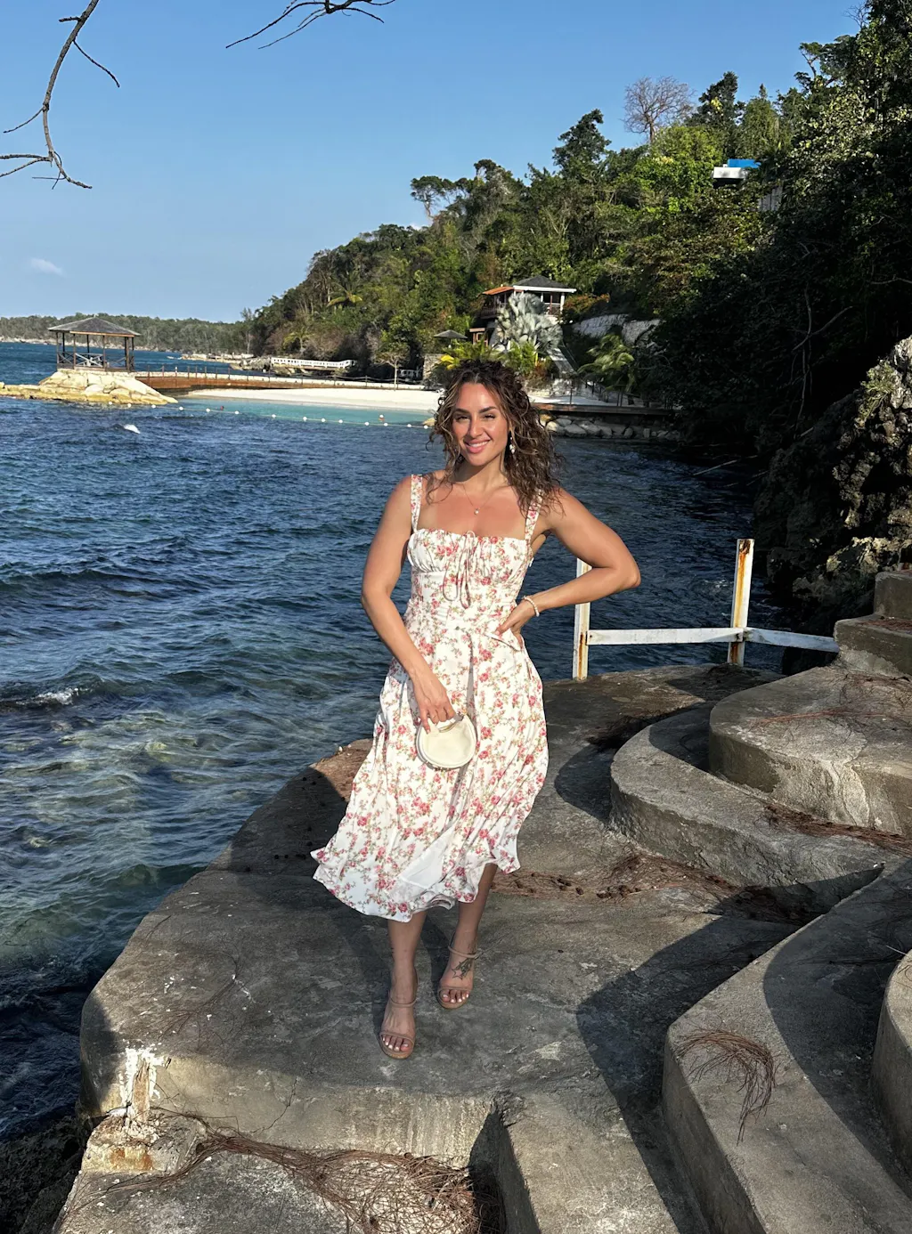 Rosebud Floral Midi Sundress