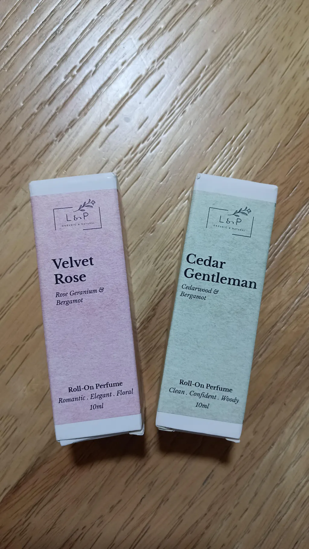 L&P Organic Natural Perfume Oil, Roll On, Organic Aromatherapy 10ml