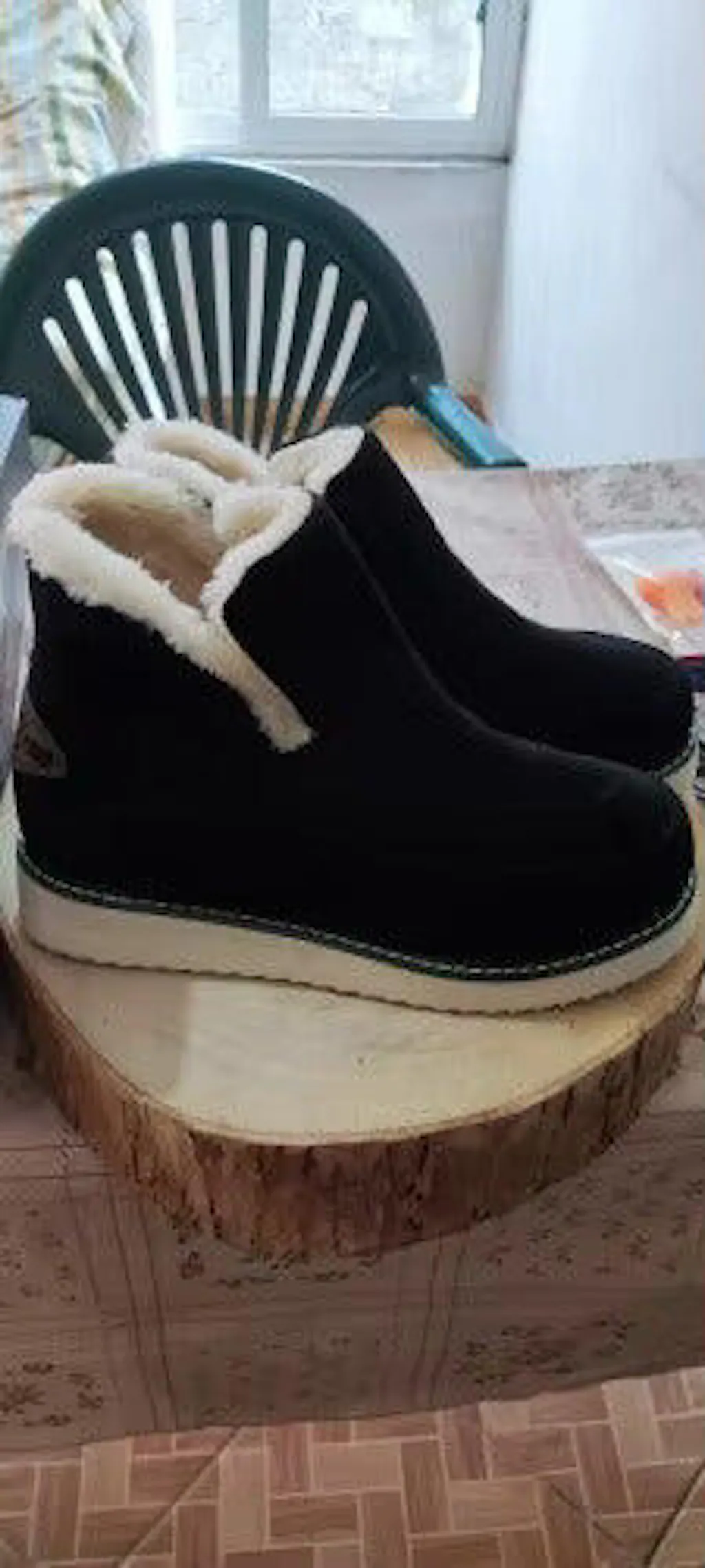 CMF Women Orthopedic Boots Waterproof Arch-support Fur-lined Slip On Winter Warm Snow