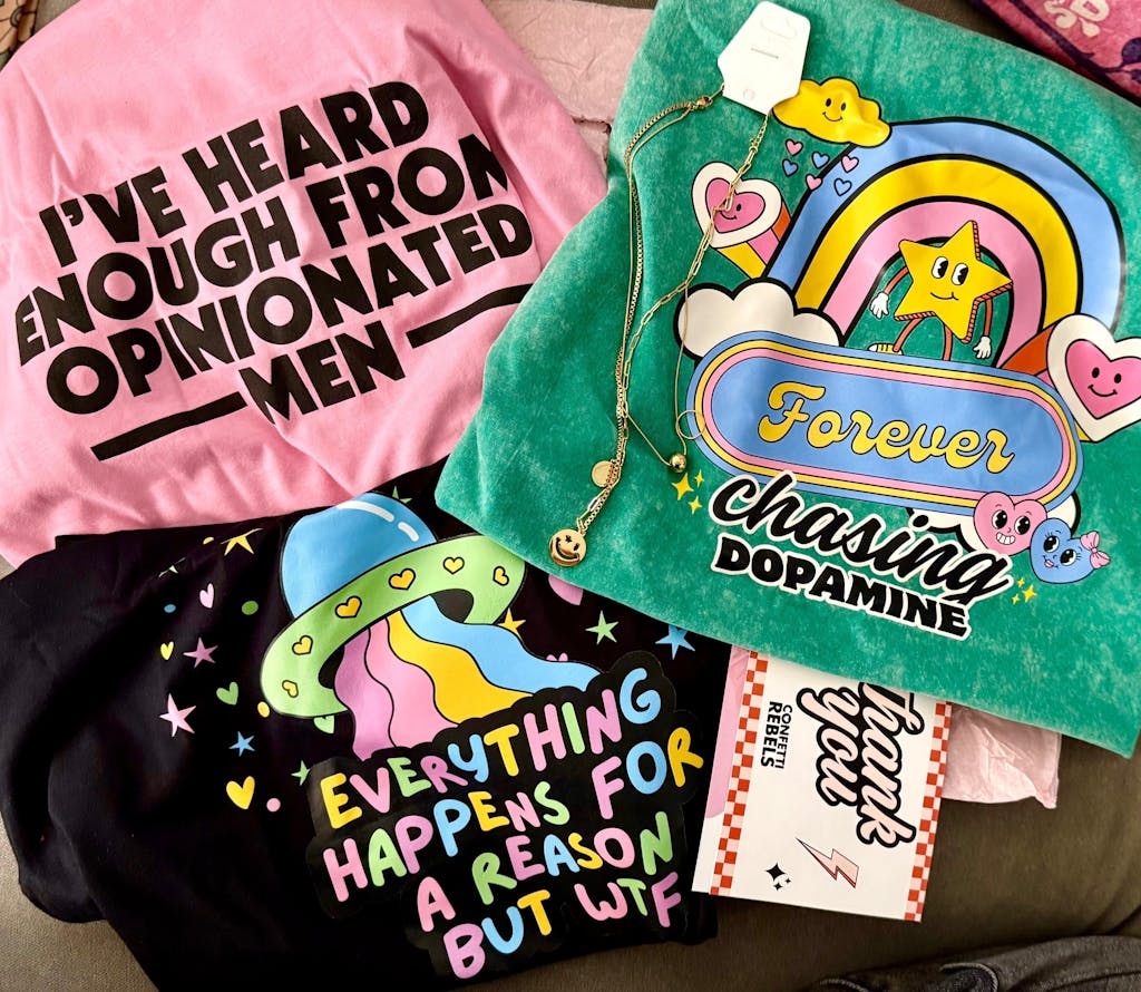 Forever Chasing Dopamine Oversize Emerald Tee