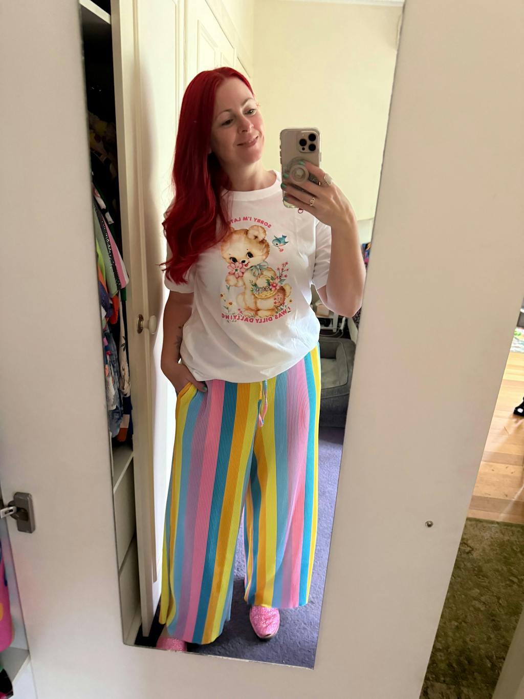 Dilly Dally Purple Acid Oversize Tee