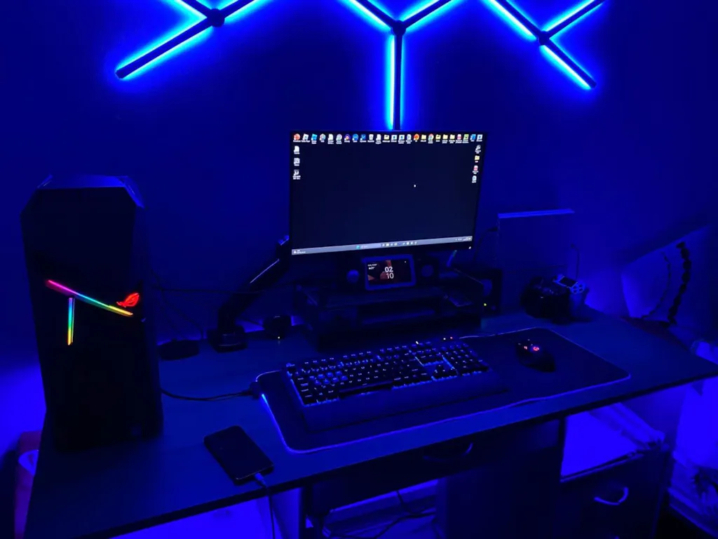 Bande Lumineuse Murale LED RGB Connectée – 9 Barres