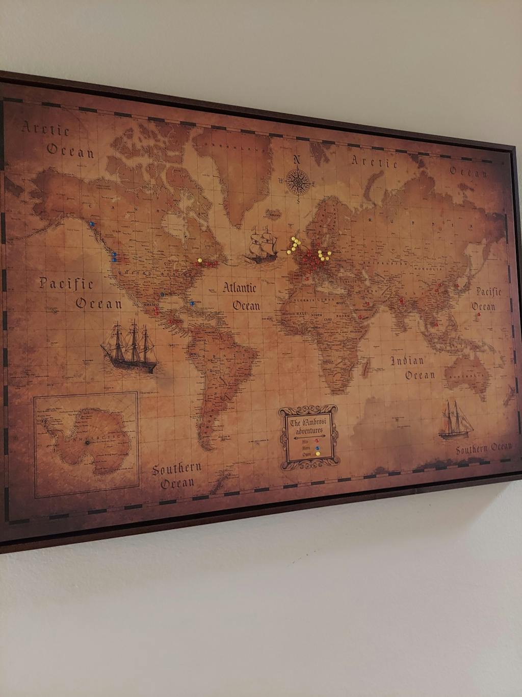 Custom World Map | Vision Boards For Travel | Conquest Maps