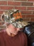 God Bless America Structured Hat - Camo & Orange