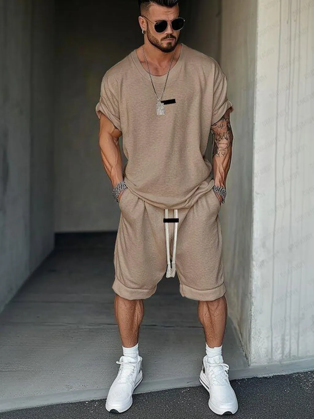 Baggy Plain Long Sleeve Outerwear