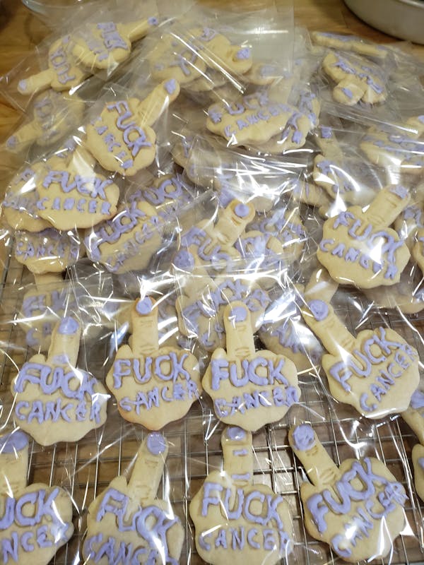 ALL PROCEEDS to CHARITY Fuck Cancer Cookie Cutter