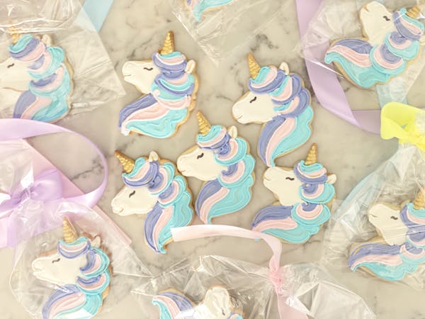 Unicorn Face Cookie Cutter Stamp & Outline #3