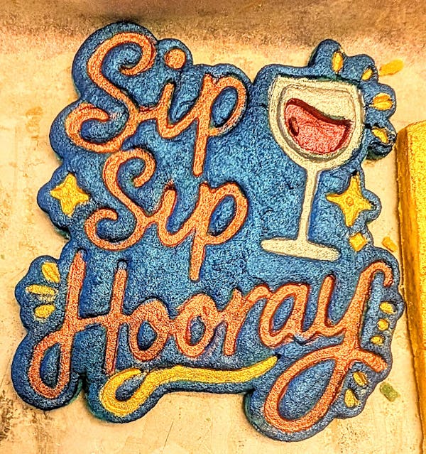 Sip Sip Hooray Cookie Cutter | Stamp | Stencil - SHARP EDGES - FAST Shipping - Choose Your Own Size! #1