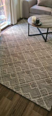 Visions Winter Silver Stream Modern Rug