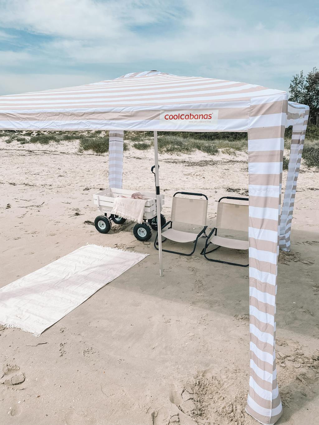 Cool Cabana Navy Stripes CoolCabanas Beach Cabana