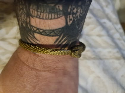 Unique Ouroboros Bracelet, Snake Bangle