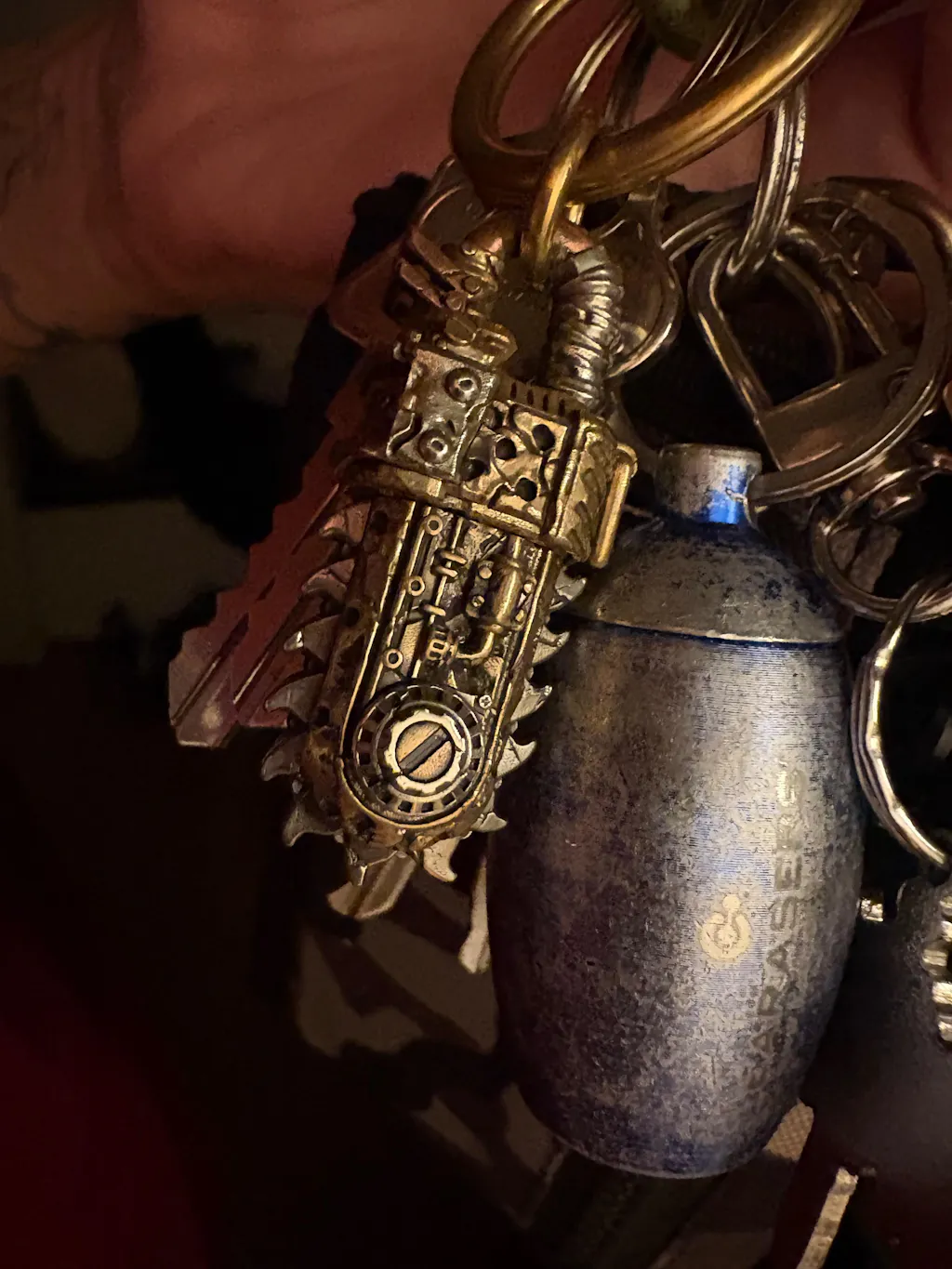 Rustborn Chainsaw Box Opener Pendant