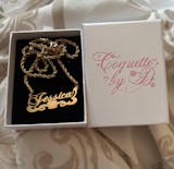 Wavy Betty Boop Custom Name Necklace