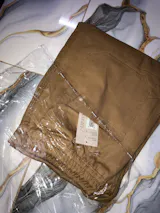 Beige Straight Fit Cargo Pant