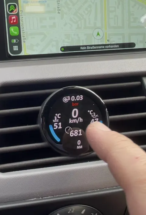 Datendisplay für BMW 5er E6X E60 E61 RUND
