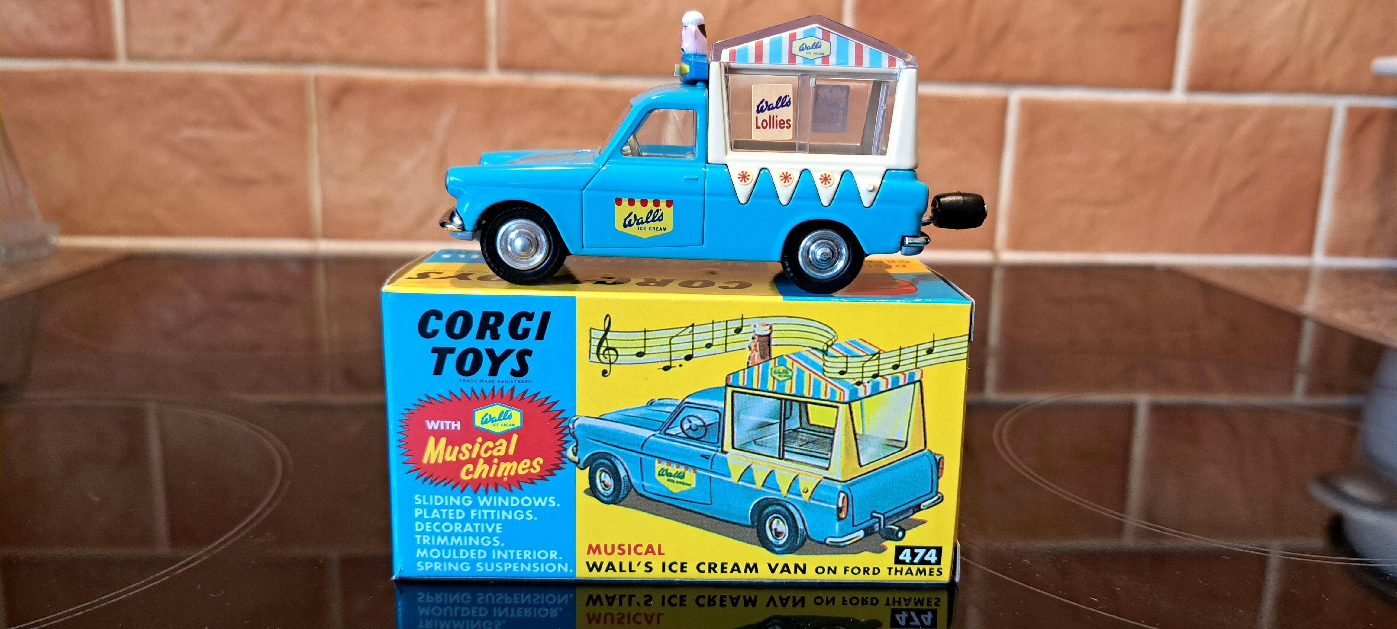 Metal Corgi ice sold cream truck