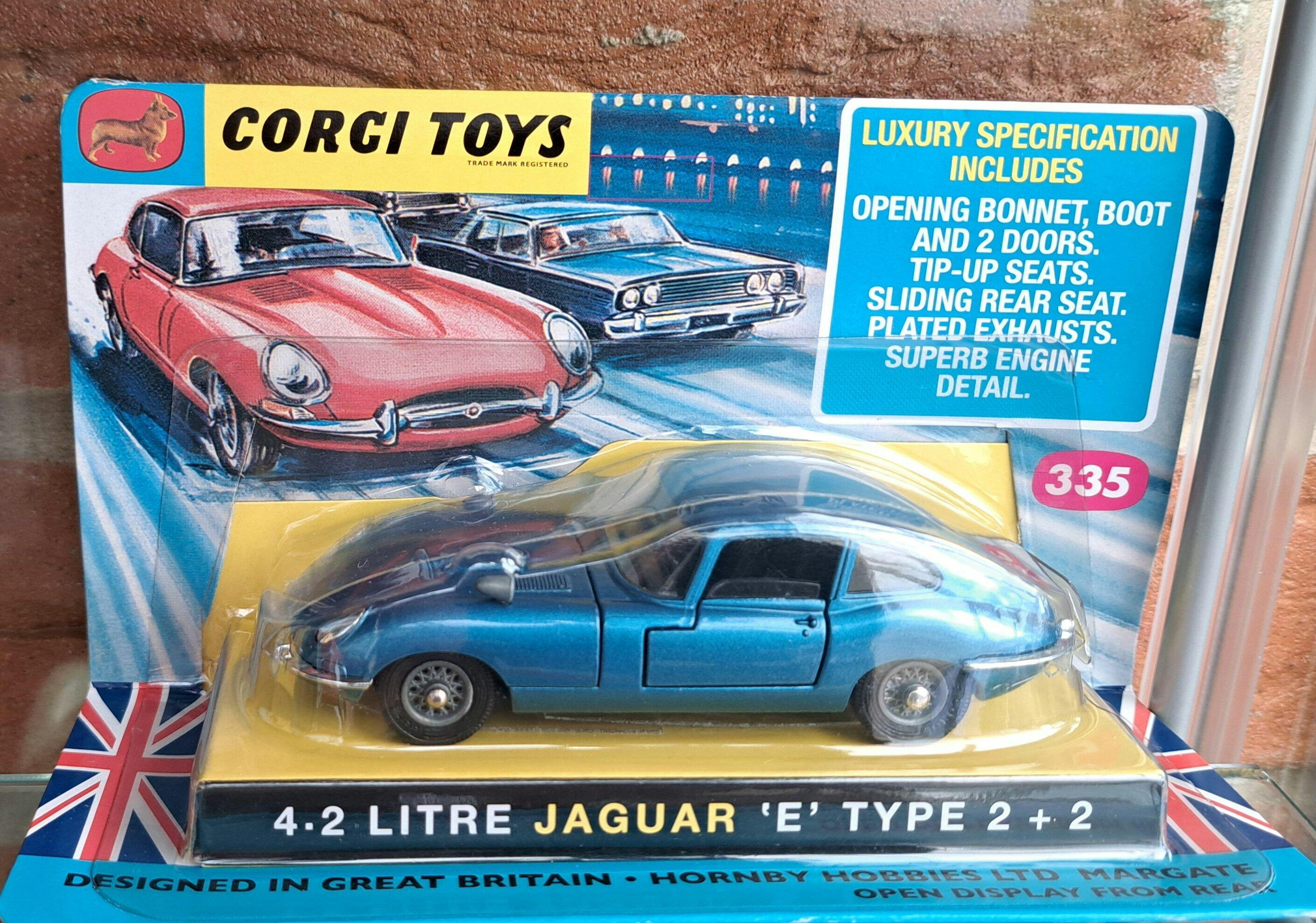 335 - 4.2 Litre E-Type Jaguar in blue – Corgi Model Club