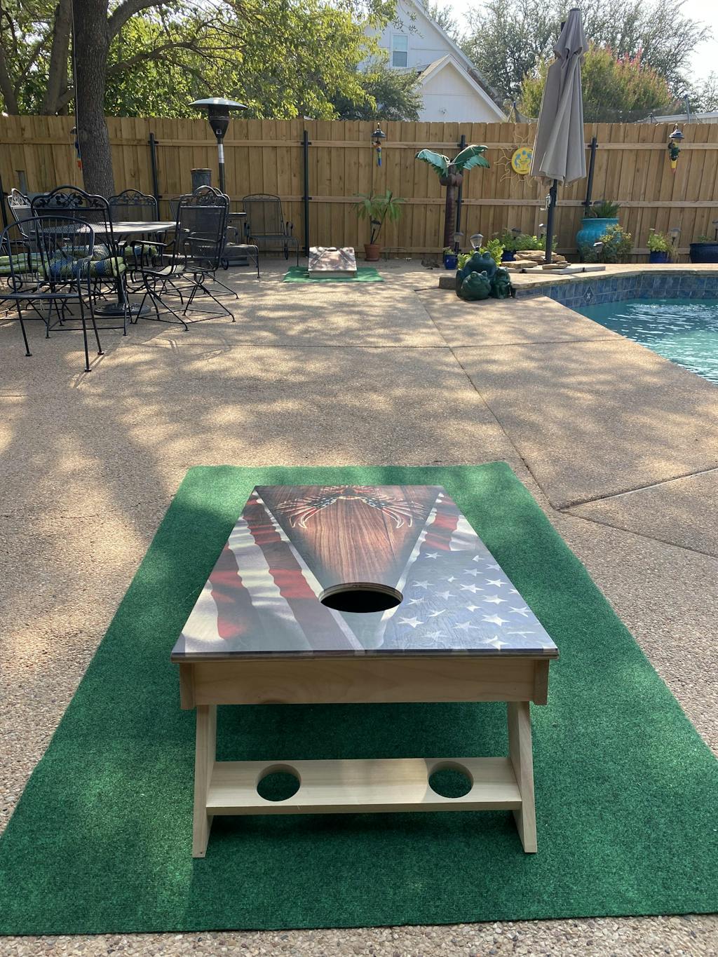 Patriotic Professional Cornhole Boards CornholeGamesUSA