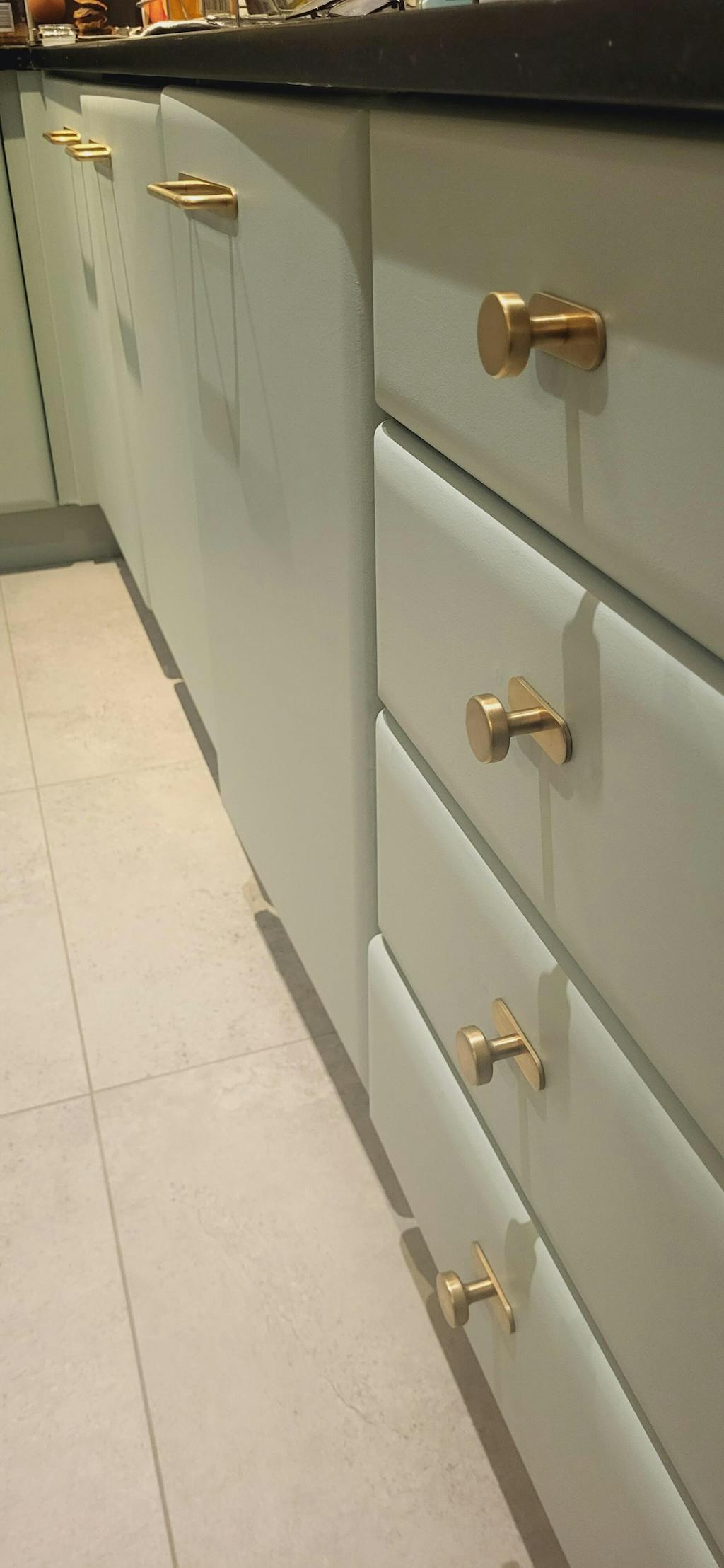 Kilburn Knob Antique Brass Cupboard Furniture Corston