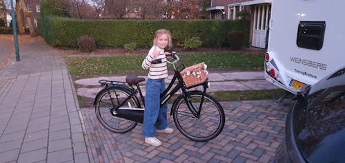 Cargo Meisjesfiets 26 inch - 3 Versnellingen - Mat-Zwart