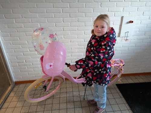 Excellent Meisjesfiets Roze 22 inch + Mand