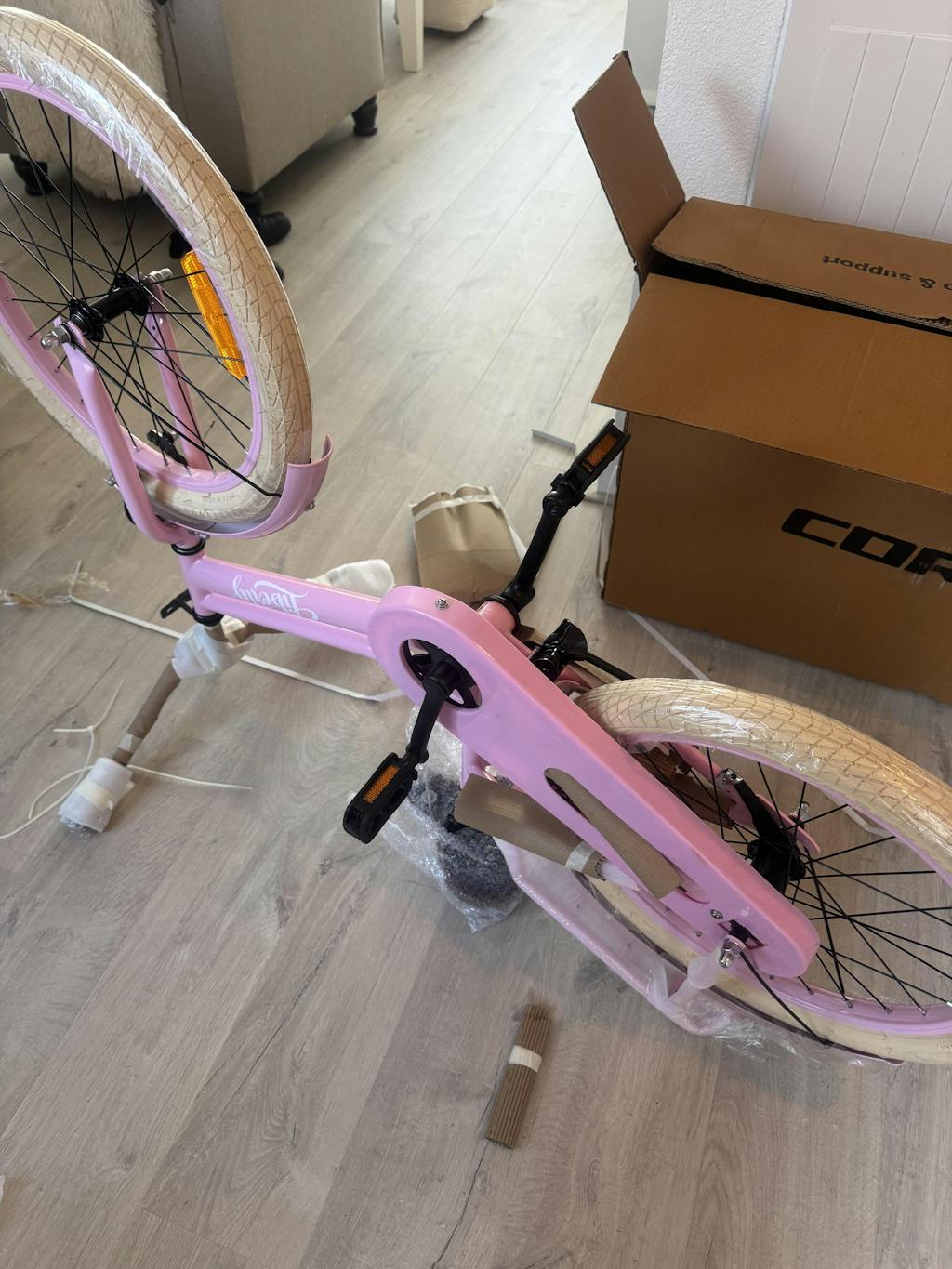 Liberty meisjesfiets Roze 20 inch