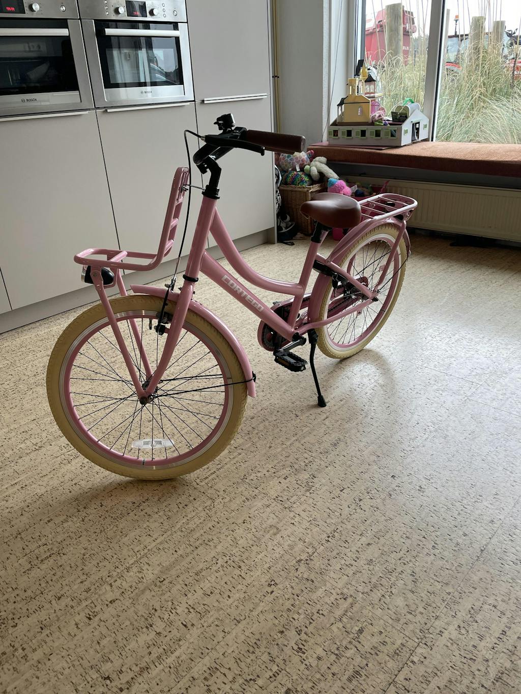 Transporter Meisjesfiets 22 inch Roze