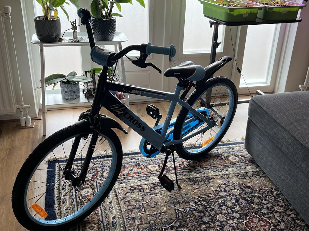 BMX Cross Jongensfiets Blauw 22 inch