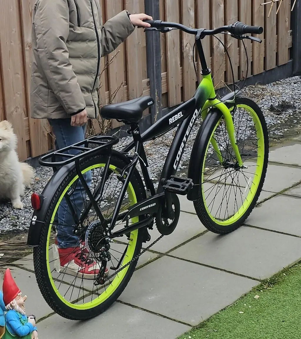 Rebel Jongensfiets 26 Inch Lime - 6 Versnellingen