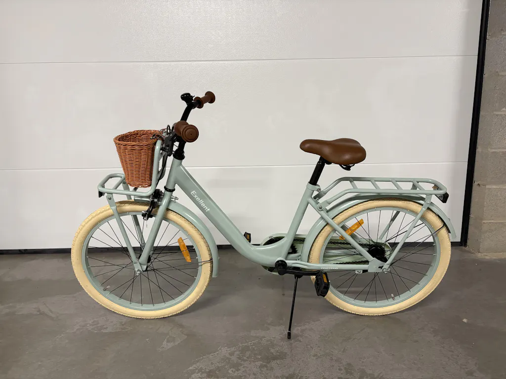 Excellent Meisjesfiets Groen 22 inch + Mand