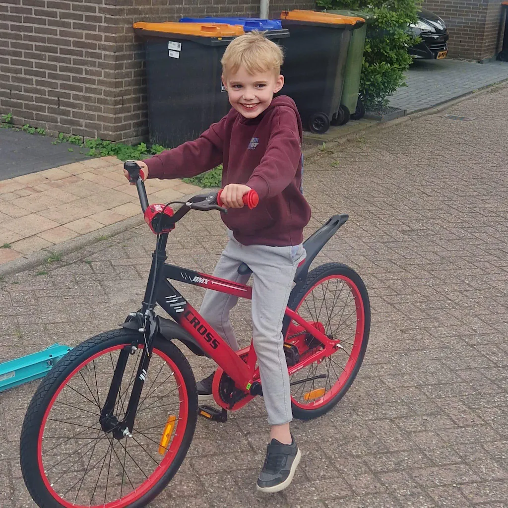 BMX Cross Jongensfiets Rood 22 inch